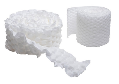 white padded, foam blocked mobiderm bandage rolls