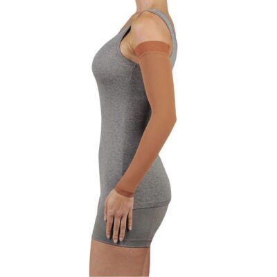 Juzo Soft 2001 Lymphedema Armsleeve w/Silicone Band 20-30 mmHg Regular in beige