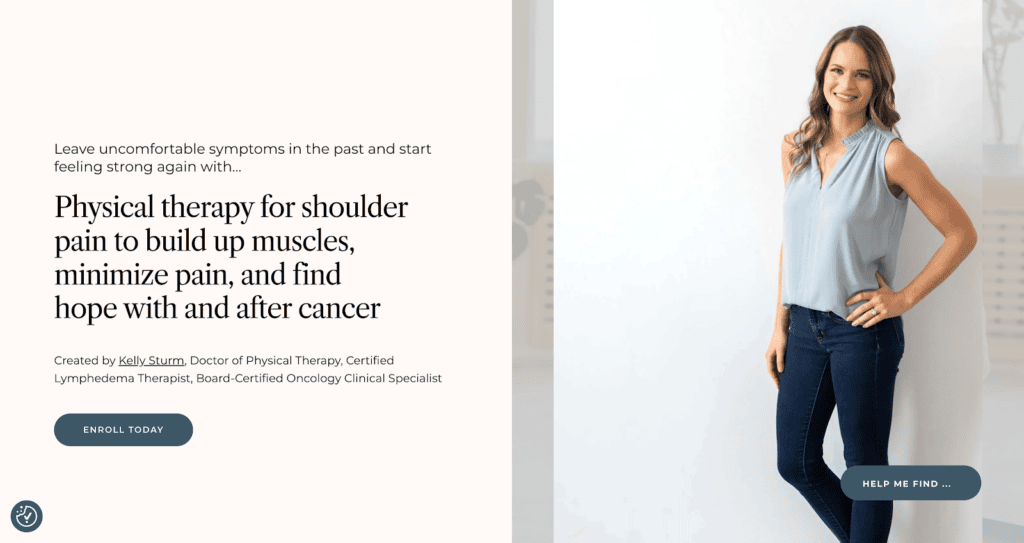 Healthy Shoulder Program is a physical therapy program that can help with pain.