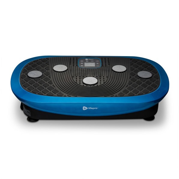 Best vibration plates for at home, blue and black plate