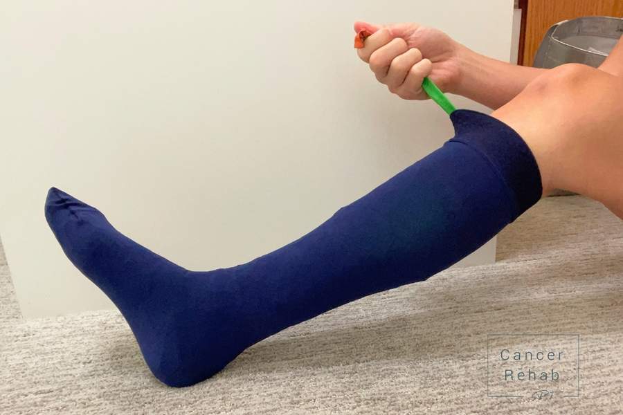 how to put on a compression stocking using - arion magnide