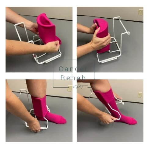 put on a compression sock with medi butler