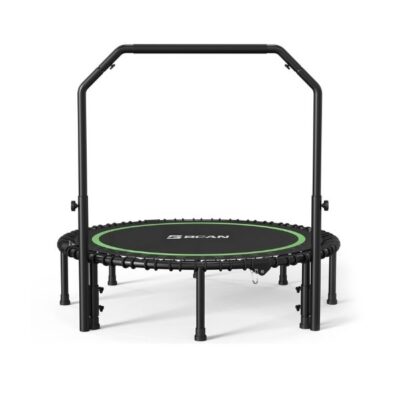 Black rebounder with black handle bars and springs