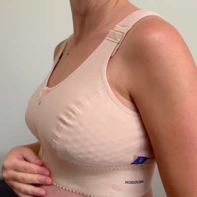 One of the best mastectomy bras, Thuasne Mobiderm Intimate Bra. 