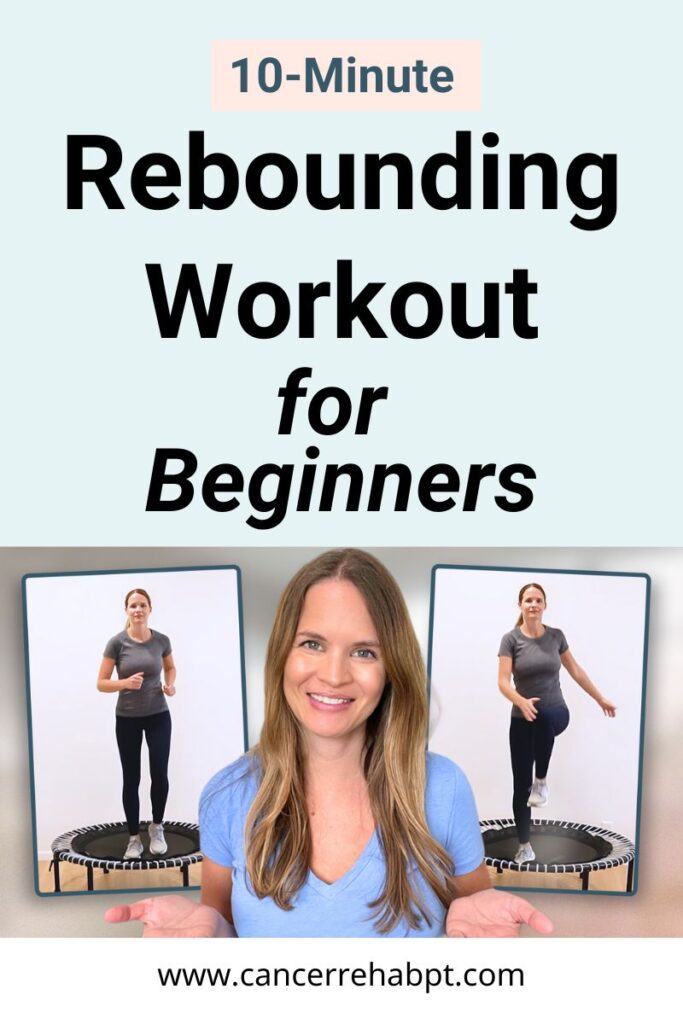 If you’re looking for a way to support your lymph flow within the entire body, try this beginner rebounder workout with 10 simple exercises from a certified lymphedema therapist.
