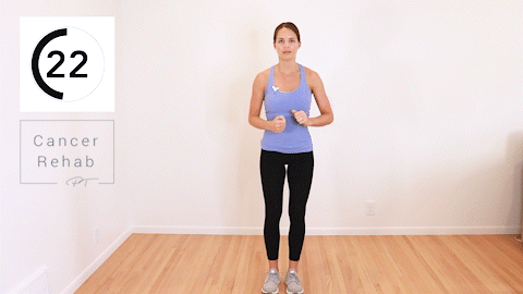 A woman lunging to the side, back, side and front.