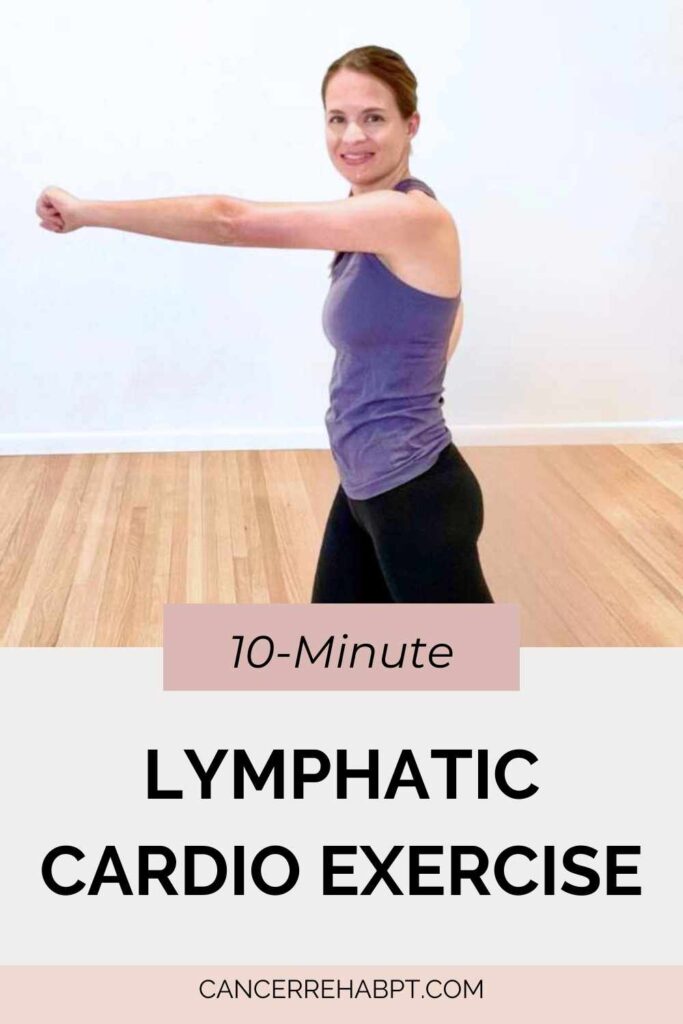 Try this 10-minute cardio lymphatic exercise routine for lymphatic health and lymphedema from a certified lymphedema therapist.