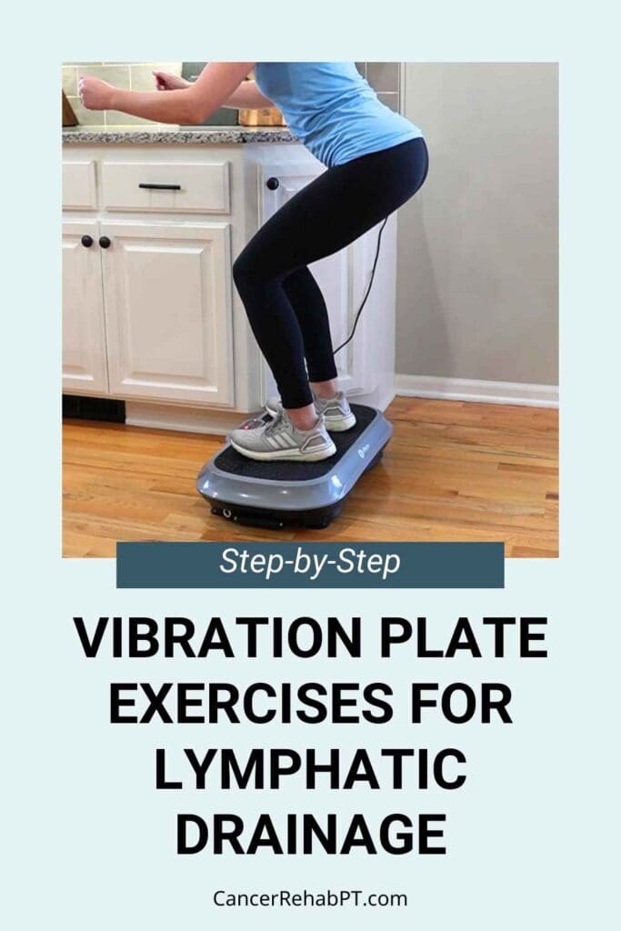 Try these simple vibration plate exercises - standing, heel and toe raises, weight shift, squats, and shoulder raises - that can help reduce swelling and support those living with lymphedema.