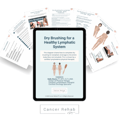 Dry brushing the body for lymphatic drainage handouts