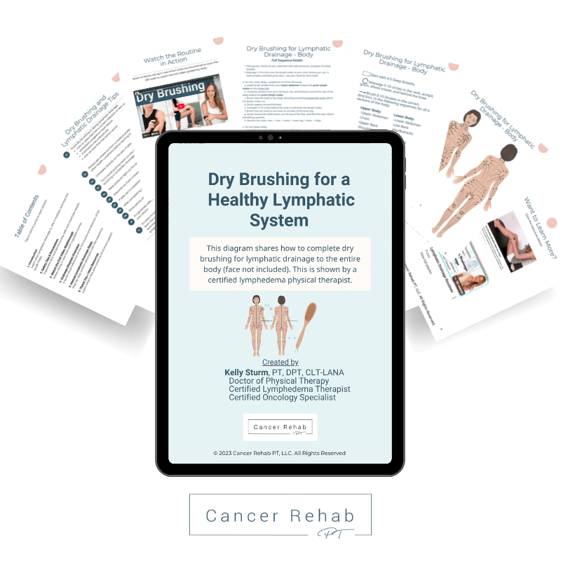 Dry brushing the body for lymphatic drainage handouts