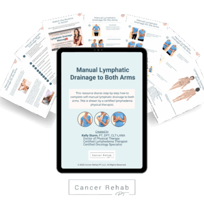 lymphatic drainage guide for both arms handouts