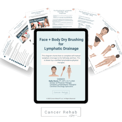 face and full body dry brushing for lymphatic drainage guide