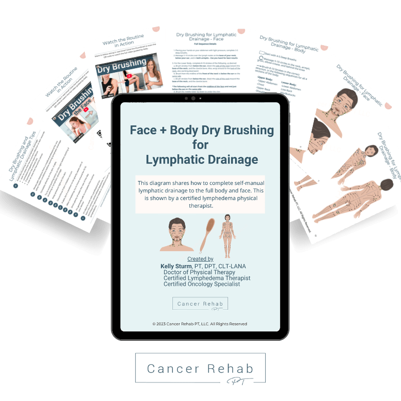 face and full body dry brushing for lymphatic drainage guide