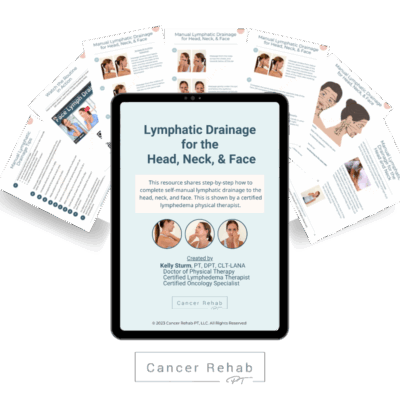head neck face lymphatic drainage guide illustrations