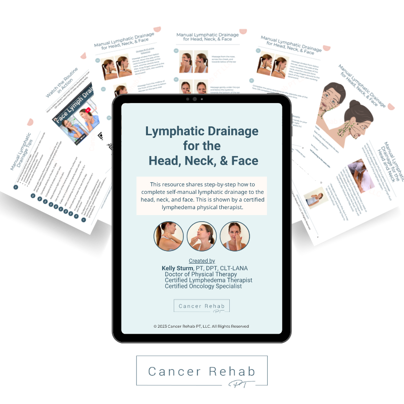 head neck face lymphatic drainage guide illustrations