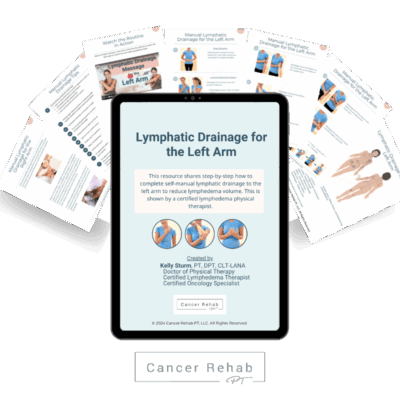 left arm lymphatic drainage guide handouts